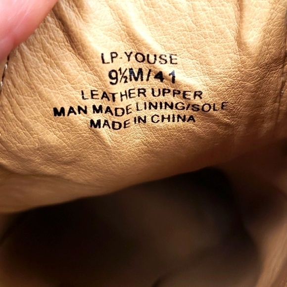 Lucky Brand LP Youse Brindle Tan Suede Cow Split Wedge Ankle Booties Boots - Picture 6 of 10